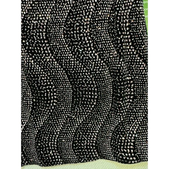 Onyx Nite Womens Beaded Long Sleeve Tank & Jacket Small Black & Pink Silver Glit - Picture 3 of 14